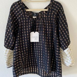 Barney New York Peasant Blouse